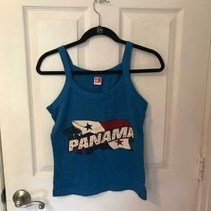 Girl’s Panama Medium Blue Tank Top
